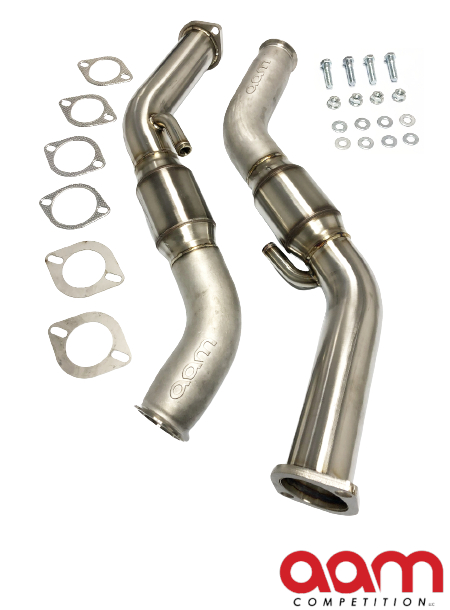 AAM Competition Q50/Q60 3.0t Cast Full Downpipes High Flow Cat