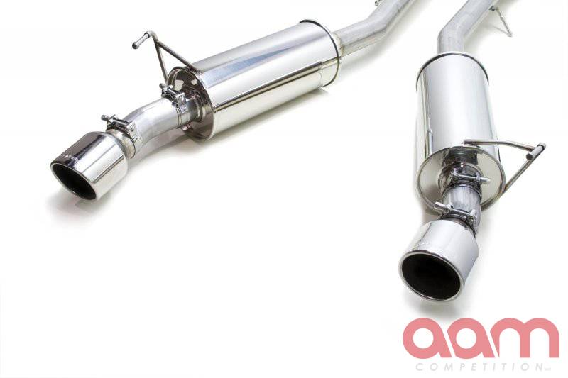 AAM Competition 2.5&quot; True Dual Exhaust System with 2.5&quot; SS Standard Tips