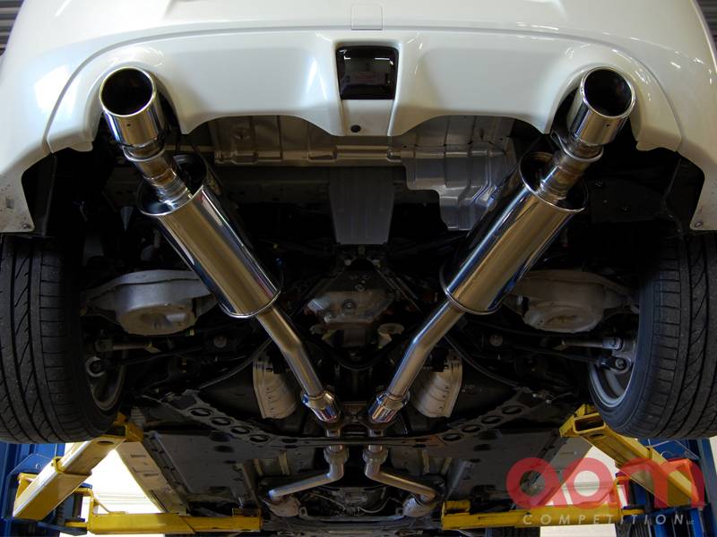 AAM Competition 2.5" True Dual Exhaust System with 2.5" SS Standard Tips