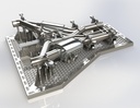 AAM Competition Nissan Z 3.0T 3" True Dual Premium Adjustable Exhaust System Jig Rendering
