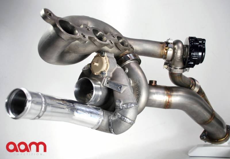 AAM Competition R35 GT-R GT1200-EFR Turbocharger System Upgrade 
*1000-1100+awhp Capable Turbochargers w/ V Band Turbine Housing
*Stainless Cast Manifolds
*Stainless V Band Downpipes (Off Road Use Only)
*Twin Water Cooled, V Band External W/Gs
*Pre-Assembled and Fully Terminated Oil Lines
*Pre-Assembled and Fully Terminated Water Lines & New Distribution Block