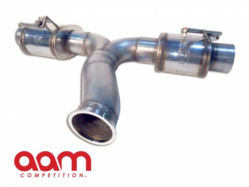 AAM Competition R35 GT-R 102MM Sport Exhaust W/ 5" Polished Tips