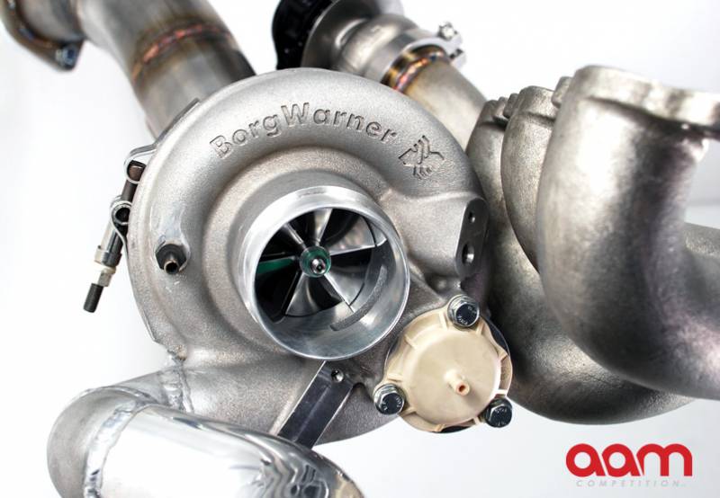 AAM Competition R35 GT-R GT1000-EFR Turbocharger System Upgrade 
*up to1000hp Capable Turbochargers w/ V Band Turbine Housing
*Stainless Cast Manifolds
*Stainless V Band Downpipes (Off Road Use Only)
*Twin Water Cooled, V Band External W/Gs
*Pre-Assembled and Fully Terminated Oil Lines
*Pre-Assembled and Fully Terminated Water Lines & New Distribution Block