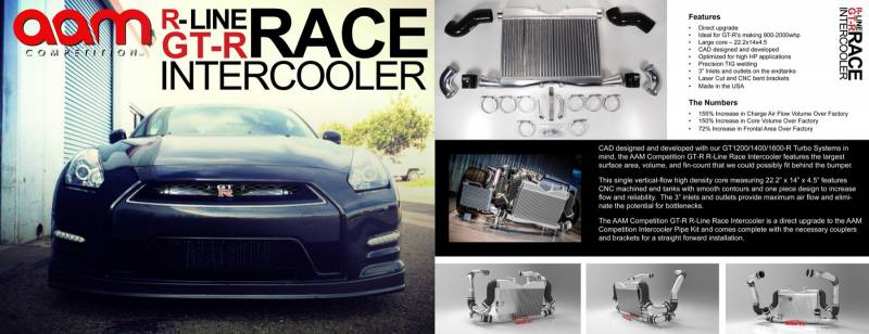 AAM Competition R35 GT-R Race Intercooler