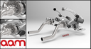 AAM Competition G37 Coupe Twin Turbo Kit - Tuner Series With Stage 2 Upgrade Turbos