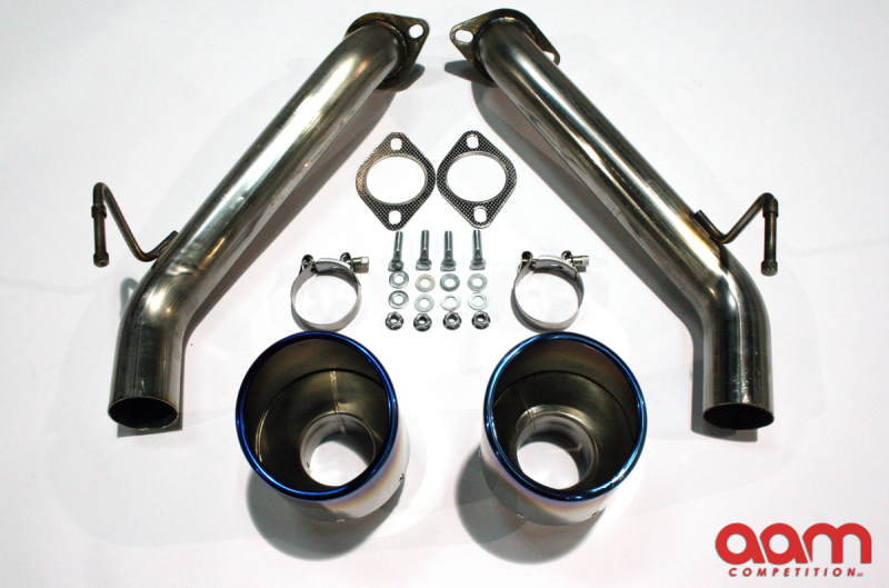 AAM Competition 370z Short Tail Exhaust with 5" diameter Titanium Tips (pair)  (Nismo Fitment) 2