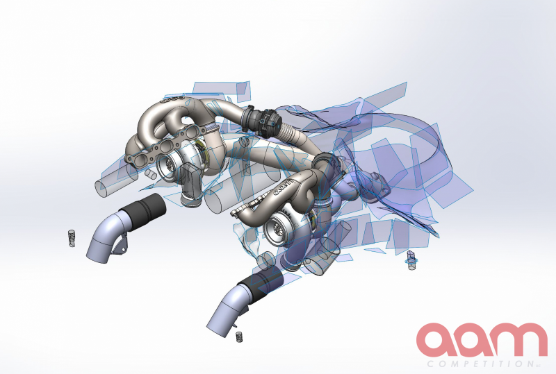 AAM Competition R35 GT-R GT1400-R Turbocharger System - Gen II Garrett GTX 4