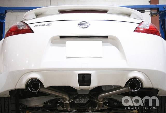 AAM Competition 370Z Short Tail Exhaust with Polished Tips 2