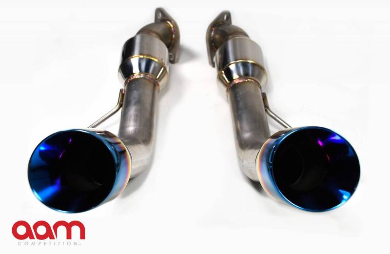 AAM Competition Short Tails for 370z W/ Resonators With Titanium Tips 2
