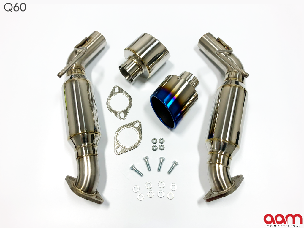 AAM Competition Q50/Q60 3.0T Resonated Short Tail Exhaust System