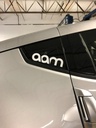 2 X 6 AAM Logo Stickers (White)