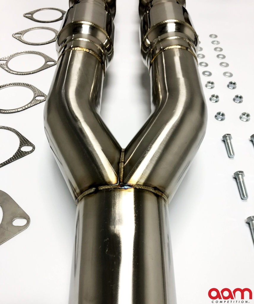 AAM Competition R35 GT-R Resonated High Flow Catted Midpipe