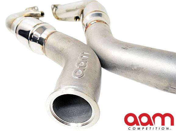 AAM Competition Q50 3.0t Cast Full Downpipes - Resonated
