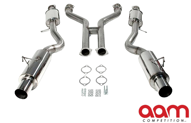 AAM Competition G37 3" True Dual Exhaust System