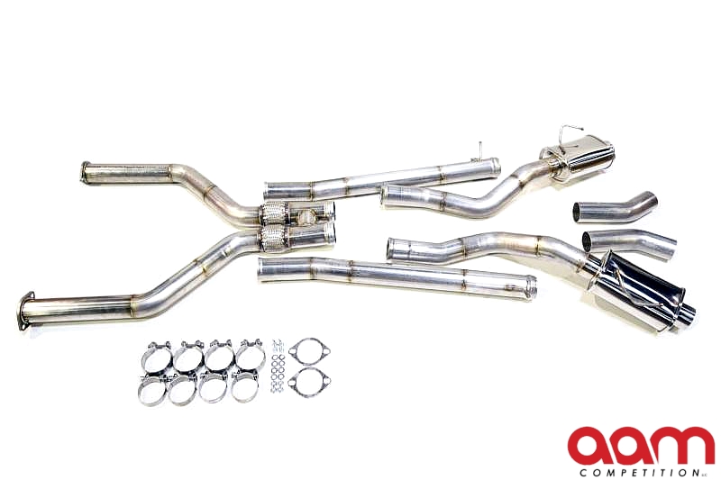 AAM Competition Q50 & Q60 3.0t 3" True Dual Exhaust System W/ 5" Polished Tips