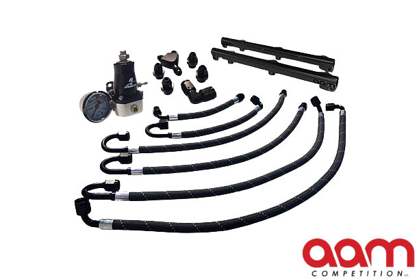 AAM Competition 370Z Fuel Return System Basic and Fuel Rails Line Kit