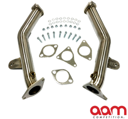 [AAMCQ50E-DP-LOWER-NONRES] AAM Competition Q50/Q60 3.0t 2.5" to 3" Non-Resonated Lower Downpipes